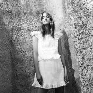 For Love and Lemons Starry Eyed Mini Dress White